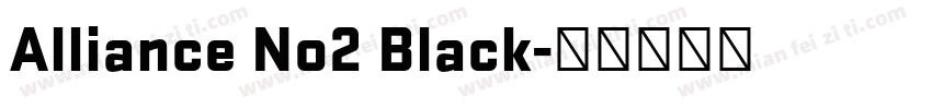 Alliance No2 Black字体转换